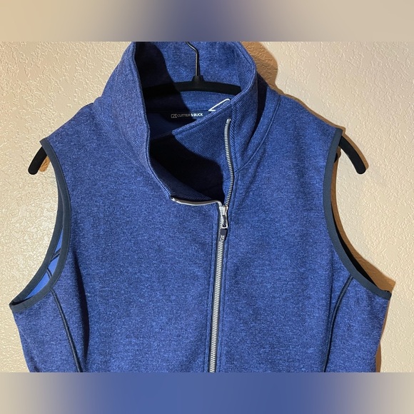 Cutter & Buck NWT Navy Zip-Up Vest - Picture 2 of 5